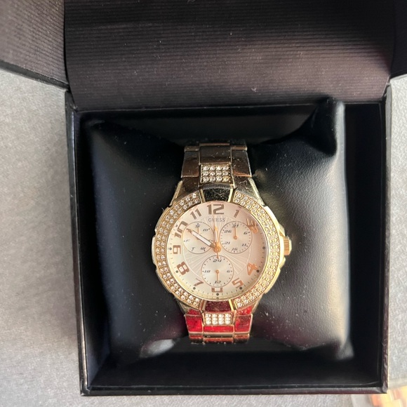 Guess Gold-Toned Oversized Watch